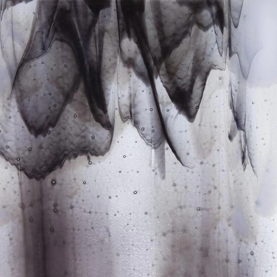 Bullseye Clear, White, Black Streaky - 90 COE 1 Bullseye Clear, White, Black Streaky - 90 COE