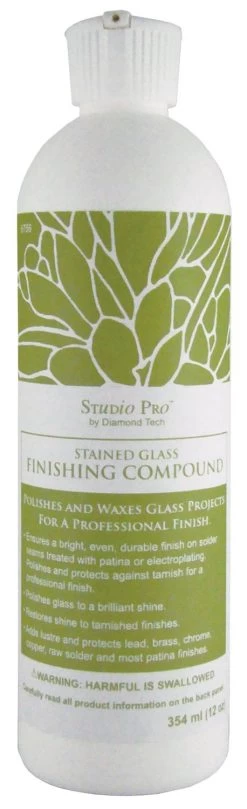 Stained Glass Deals Store 11 Studio Pro Finishing Compound - 12 Oz