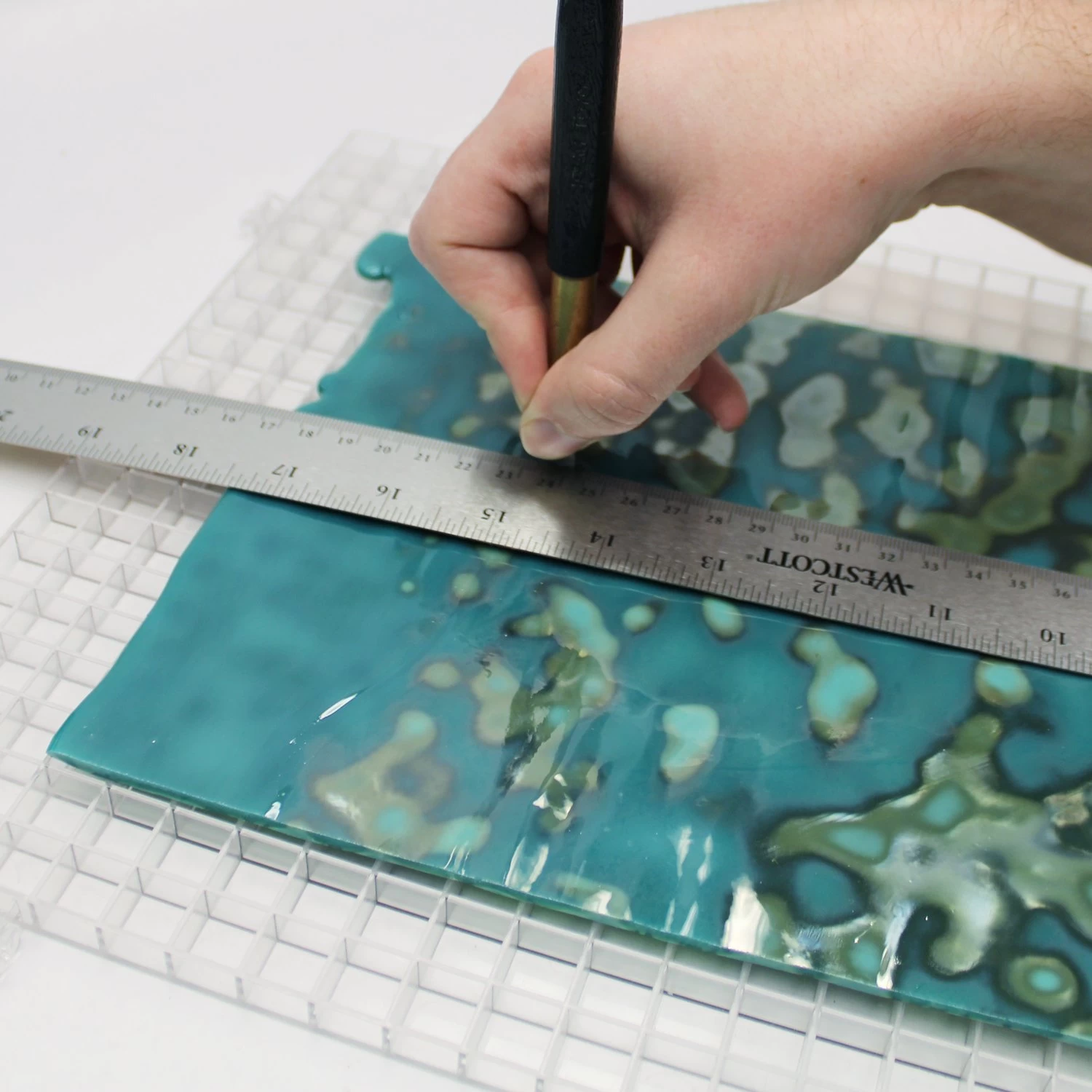 Cork Backed Stainless Steel Ruler 6 Cork Backed Stainless Steel Ruler - Image 6