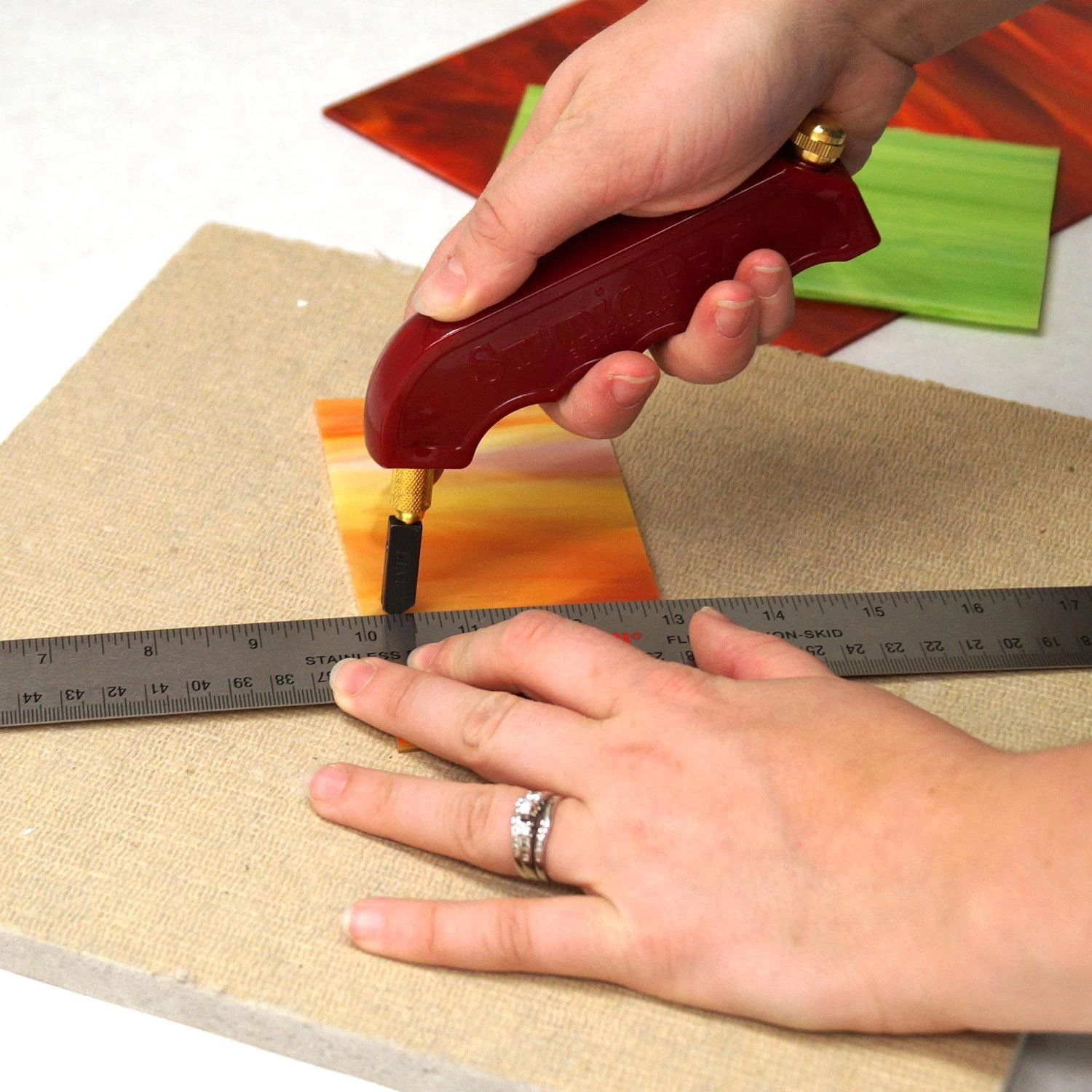 Cork Backed Stainless Steel Ruler 7 Cork Backed Stainless Steel Ruler - Image 7