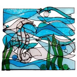 Kokomo Light Peacock Blue Transparent Flemish 9 Kokomo Light Peacock Blue Transparent Flemish -Stained Glass Deals Store 218104 40