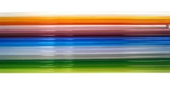 Fireworks Transparent Glass Rod 15 Piece Assortment - 104 COE