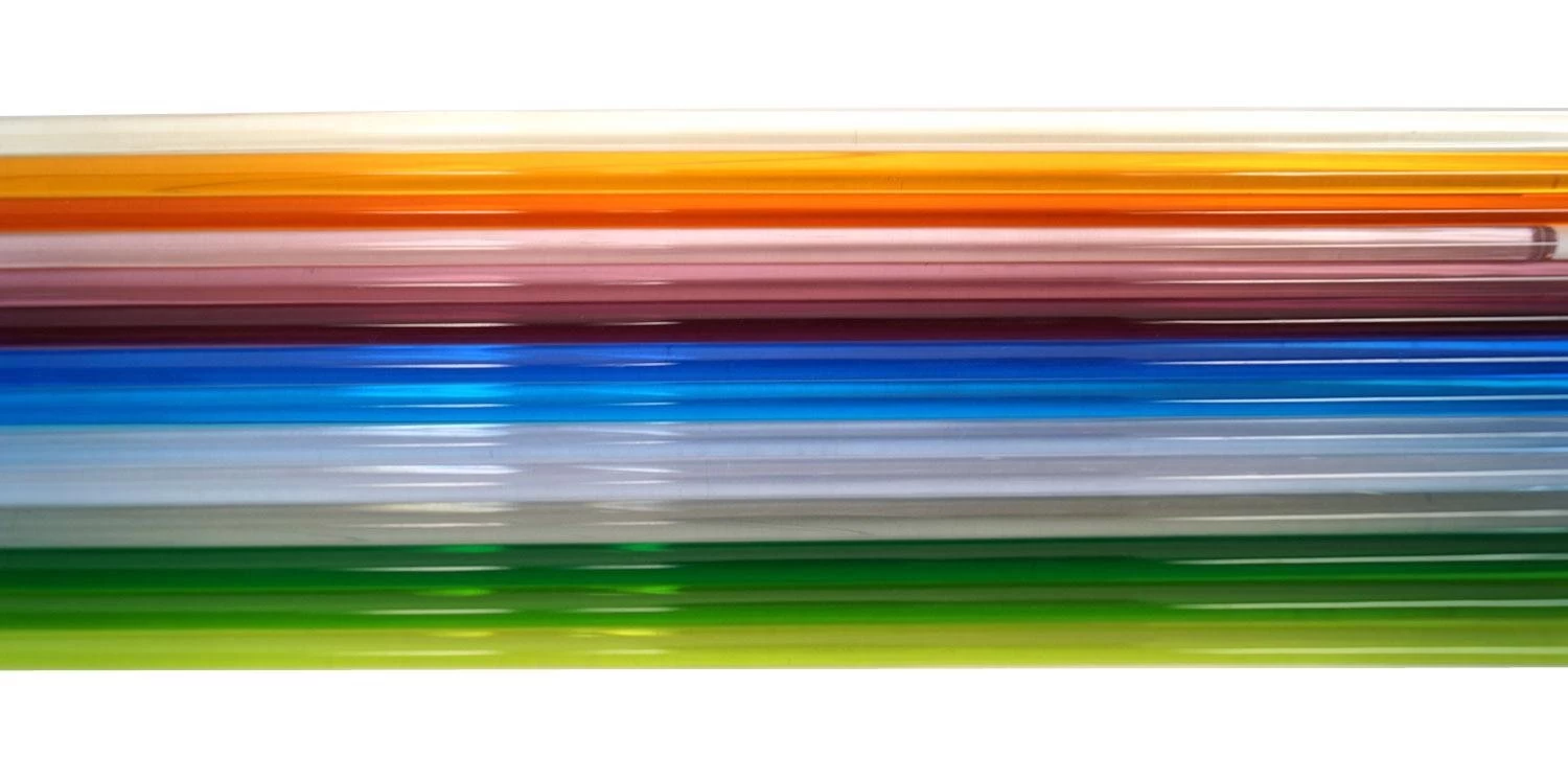 Fireworks Transparent Glass Rod 15 Piece Assortment - 104 COE 1 Fireworks Transparent Glass Rod 15 Piece Assortment - 104 COE