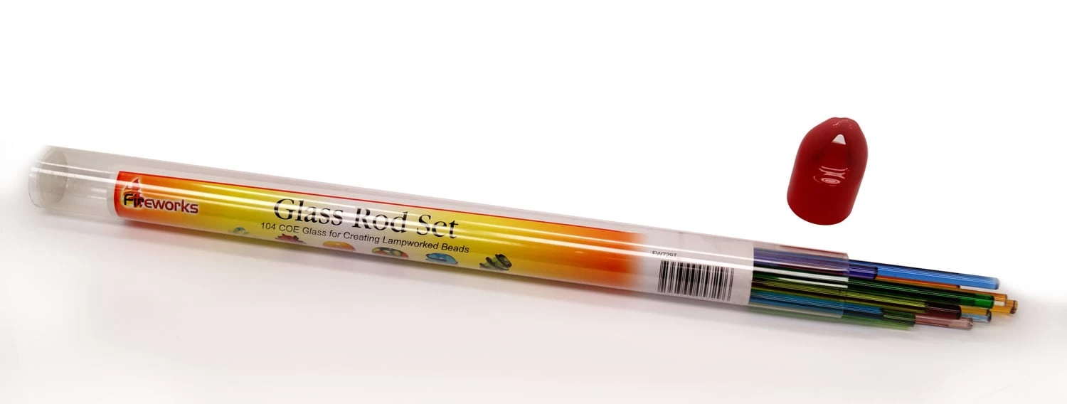 Fireworks Transparent Glass Rod 15 Piece Assortment - 104 COE 2 Fireworks Transparent Glass Rod 15 Piece Assortment - 104 COE - Image 2
