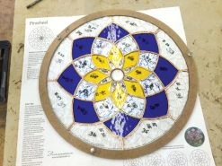 8" Circle Layout Frame -Stained Glass Deals Store 218417 30