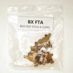 Fancy Brass Box Feet - 12 Pack -Stained Glass Deals Store 221905 40