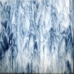 Kokomo Steel Blue And Clear Transparent Streaky