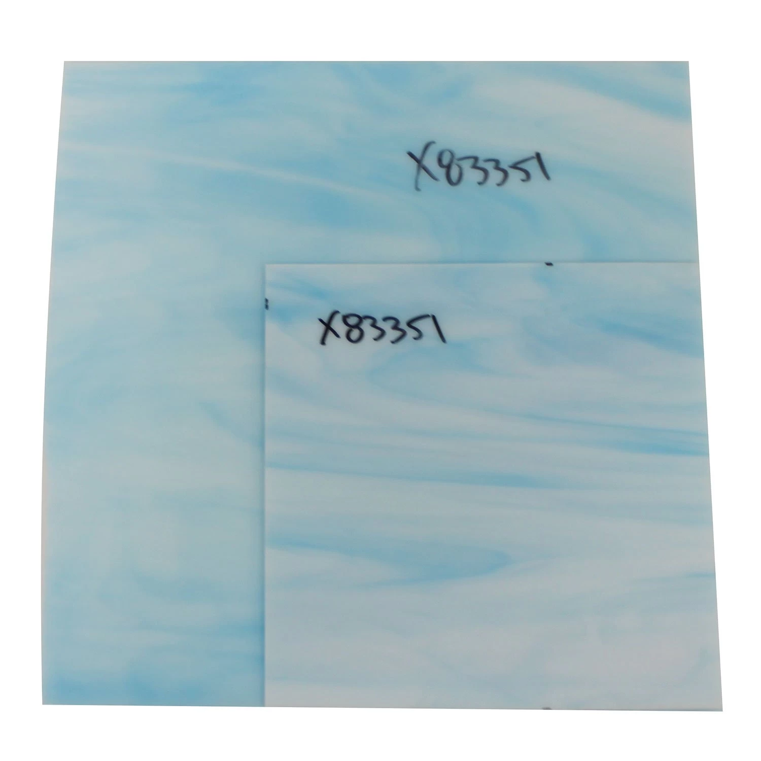 Oceanside White & Sky Blue Opal Streaky - 96 COE 2 Oceanside White & Sky Blue Opal Streaky - 96 COE - Image 2