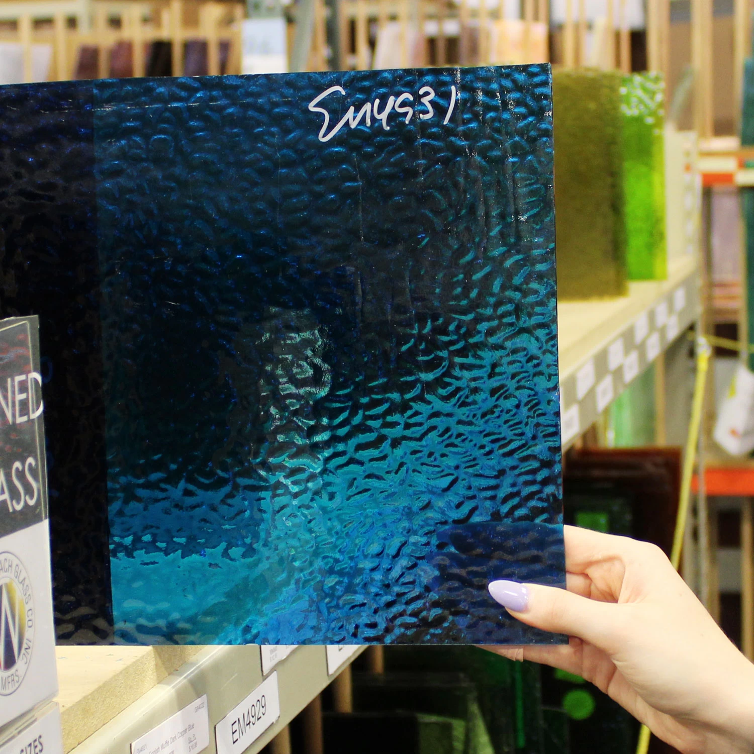 English Muffle Dark Copper Blue 5 English Muffle Dark Copper Blue - Image 5