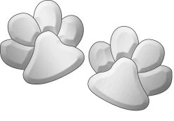 Paw Prints Bevel Clusters -Stained Glass Deals Store 229303 40