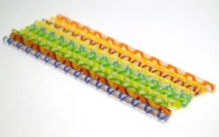 Rainbow Assortment Twisted Cane Pack - 96 COE -Stained Glass Deals Store 229588 20
