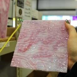 Youghiogheny White And Bubblegum Pink Ripple Reproduction 12 Youghiogheny White And Bubblegum Pink Ripple Reproduction -Stained Glass Deals Store 229645 50