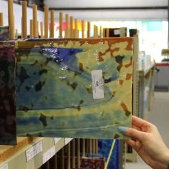 Oceana Silver Yellow And Cobalt Blue 13 Oceana Silver Yellow And Cobalt Blue -Stained Glass Deals Store 229705 40