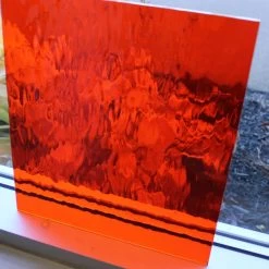 Oceanside Orange Transparent Waterglass 8 Oceanside Orange Transparent Waterglass -Stained Glass Deals Store 230039 20