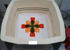 Oceanside Orange And White Translucent Streaky - 96 COE -Stained Glass Deals Store 230046 60