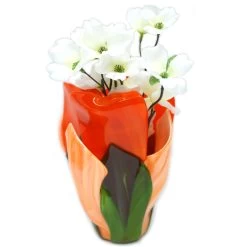 Oceanside Orange And White Translucent Streaky - 96 COE -Stained Glass Deals Store 230046 80