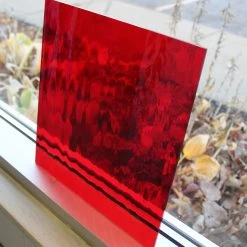 Oceanside Cherry Red Transparent Waterglass -Stained Glass Deals Store 230081 20