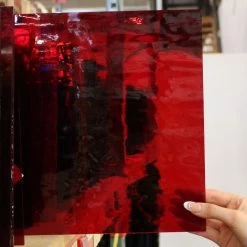 Oceanside Cherry Red Transparent Waterglass -Stained Glass Deals Store 230081 30