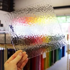 Oceanside Clear Rough Rolled -Stained Glass Deals Store 230165 60