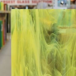 Oceanside Yellow And White Wispy - 96 COE -Stained Glass Deals Store 230328 40