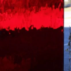 Oceanside Ruby Red Transparent Waterglass