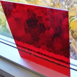 Oceanside Ruby Red Transparent Waterglass -Stained Glass Deals Store 230498 20