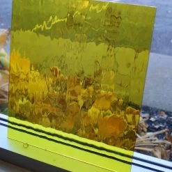 Oceanside Yellow Transparent Waterglass -Stained Glass Deals Store 230501 20