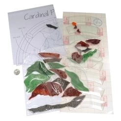 Pre-Cut Cardinal Bevel Panel Kit -Stained Glass Deals Store 232223 30