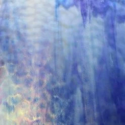 Youghiogheny White Opal And Cobalt Blue Iridized Mottle