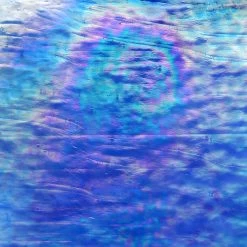 Youghiogheny White Opal And Cobalt Blue Iridized Mottle -Stained Glass Deals Store 232460 60