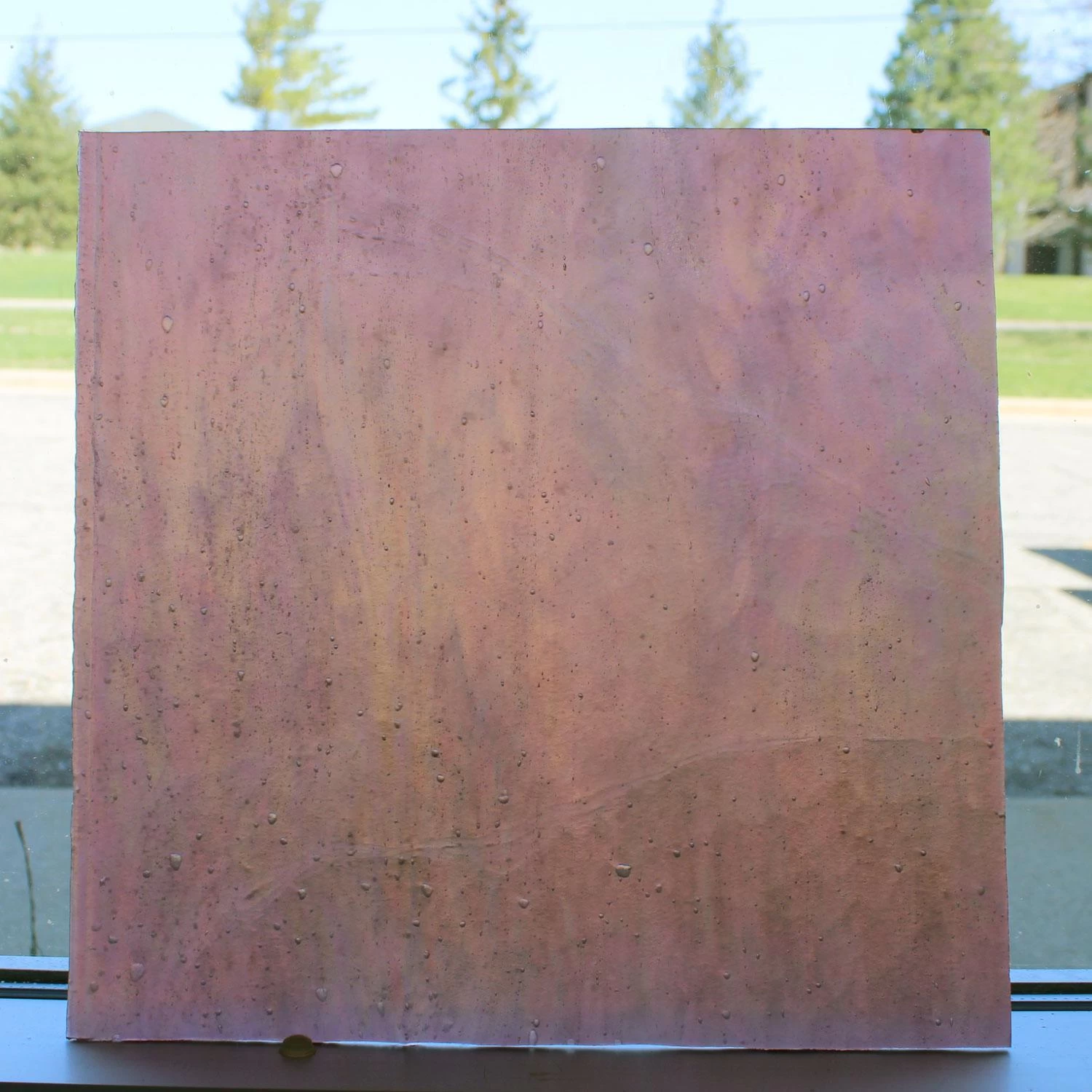 Youghiogheny Rose Stipple Iridized 2 Youghiogheny Rose Stipple Iridized - Image 2