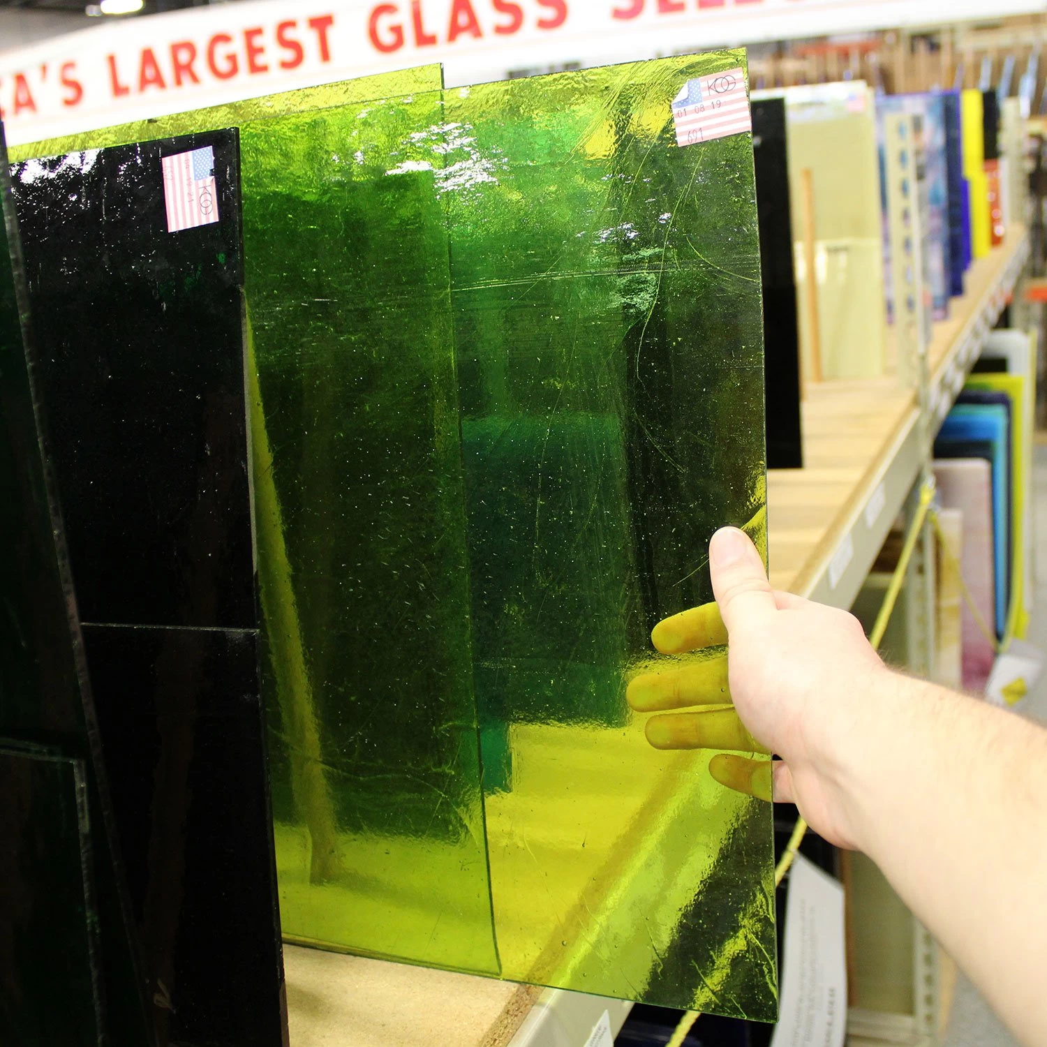 Kokomo Chartreuse Green Transparent Light Seedy 3 Kokomo Chartreuse Green Transparent Light Seedy - Image 3