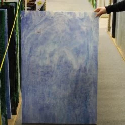 Uro Steel Blue And Sky Blue On White Mottle -Stained Glass Deals Store 234231 50