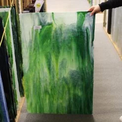 Uro Dark Green And Light Green Mottle -Stained Glass Deals Store 234236 60