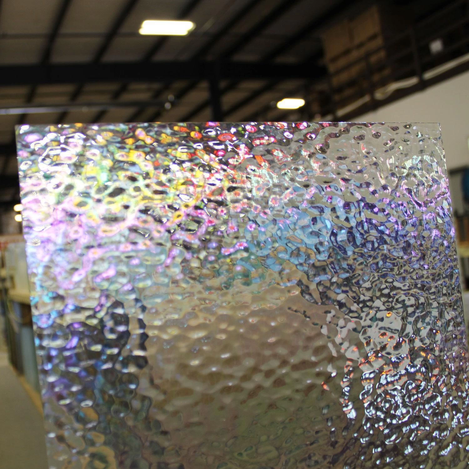 Oceanside Clear Iridized Hammered 5 Oceanside Clear Iridized Hammered - Image 5