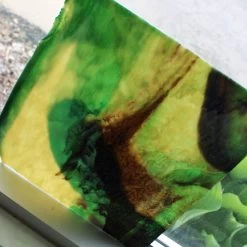 Uro Light Brown, Dark Brown And Emerald Green Granite -Stained Glass Deals Store 234318 20