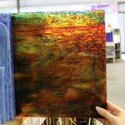 Uro Blue, Yellow, Red, Orange And Pink Granite -Stained Glass Deals Store 234326 40