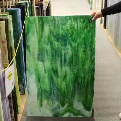 Uro Wispy Emerald, Spring Green And Light Green Granite -Stained Glass Deals Store 234419 50
