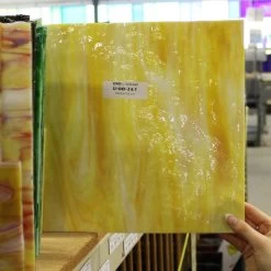 Uro Amber And Lemon Yellow On White Mottle 14 Uro Amber And Lemon Yellow On White Mottle -Stained Glass Deals Store 234424 50