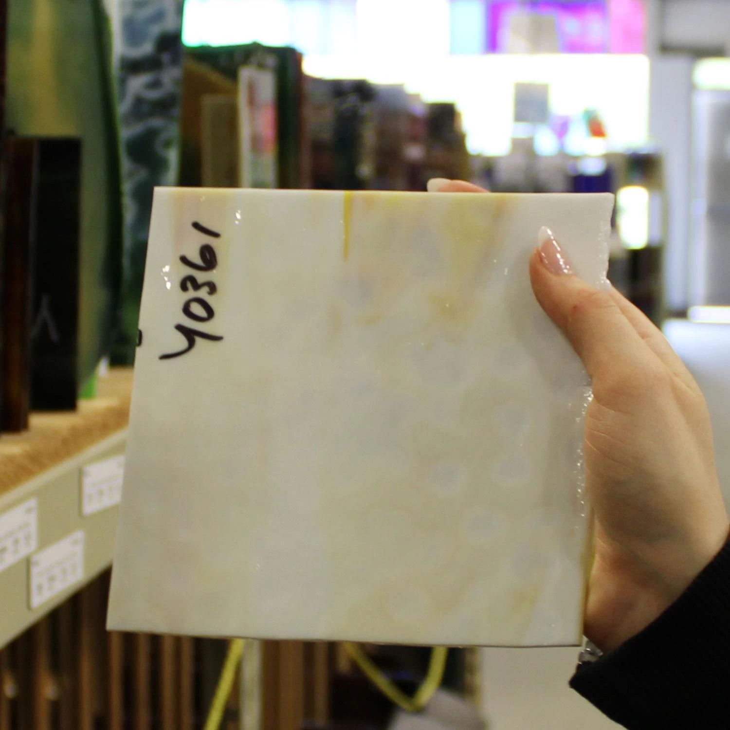 Uro Amber And Lemon Yellow On White Mottle 7 Uro Amber And Lemon Yellow On White Mottle - Image 7