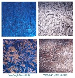 Van Gogh Blue, Violet Sparkle Flora -Stained Glass Deals Store 234468 30