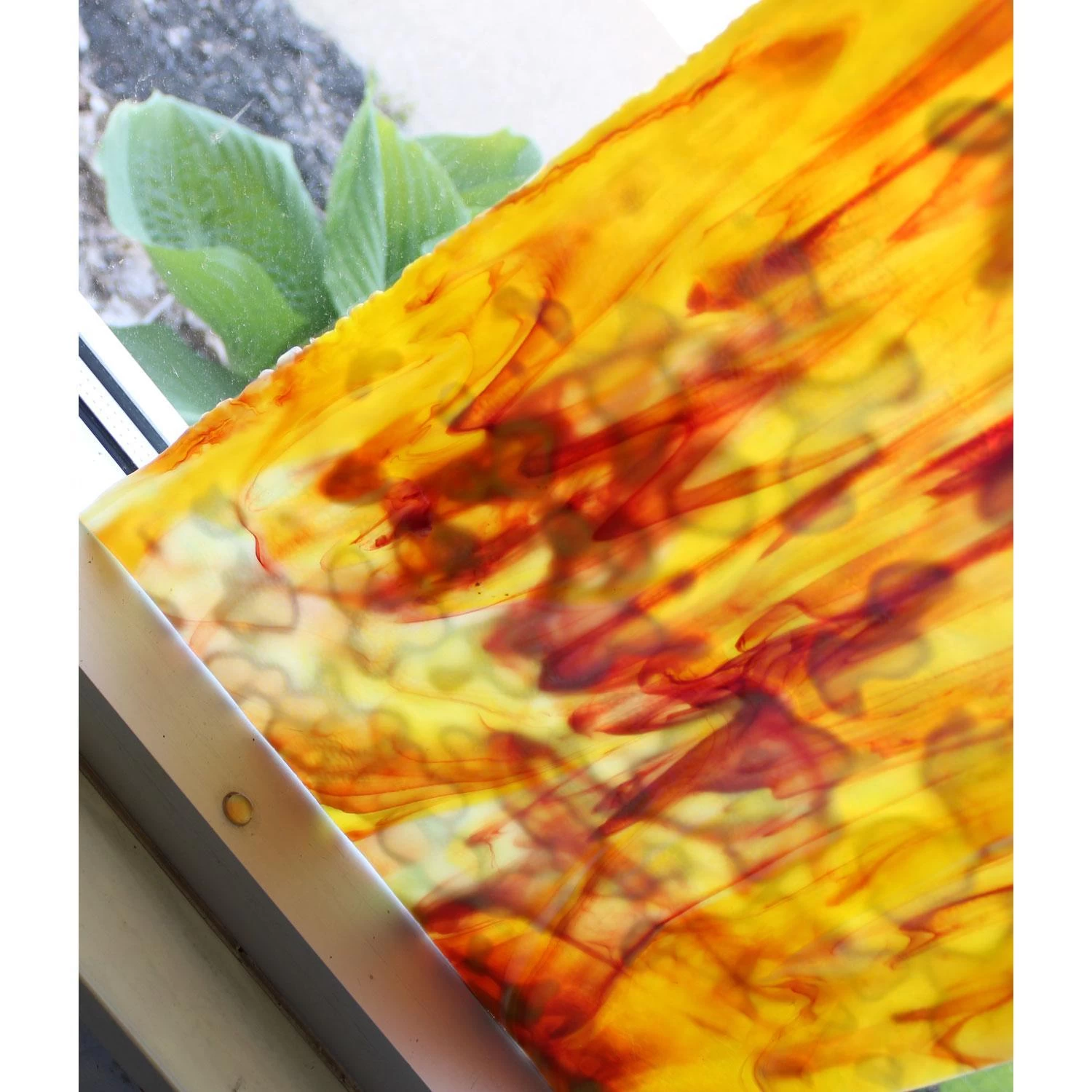 Uro Ruby, Golden Yellow And Red On White Mottle 4 Uro Ruby, Golden Yellow And Red On White Mottle - Image 4