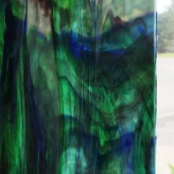 Uro Cobalt Blue, Emerald Green, Spring Green And Purple Mottle -Stained Glass Deals Store 234873 20