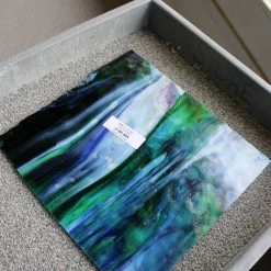 Uro Cobalt Blue, Emerald Green, Spring Green And Purple Mottle -Stained Glass Deals Store 234873 40