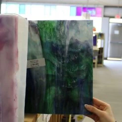 Uro Cobalt Blue, Emerald Green, Spring Green And Purple Mottle -Stained Glass Deals Store 234873 50