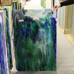 Uro Cobalt Blue, Emerald Green, Spring Green And Purple Mottle -Stained Glass Deals Store 234873 60