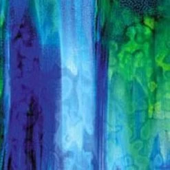 Uro Cobalt Blue, Emerald Green, Spring Green And Purple Mottle -Stained Glass Deals Store 234873 80