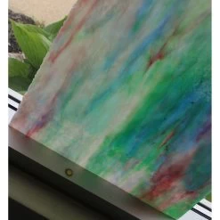 Uro Sky Blue, Sea Green With White, Gold Pink Streaky Granite -Stained Glass Deals Store 234958 30