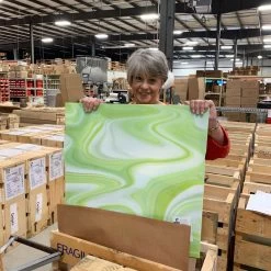 Oceanside Fusers Reserve Lemongrass And White OpalArt - 96 COE -Stained Glass Deals Store 235022 60