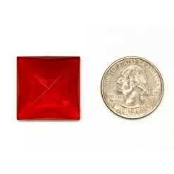 Red Square 25mm Faceted Jewel -Stained Glass Deals Store 235031 20